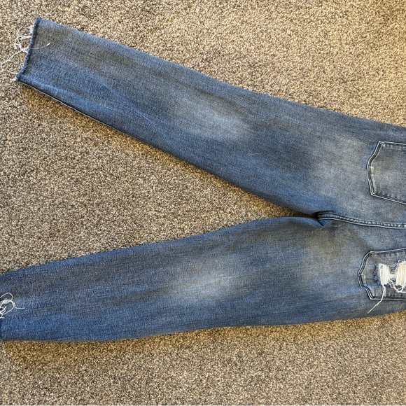 Judy Blue Womens Jeans Blue Size 29 Relaxed Fit Raw Hem - Picture 6 of 7